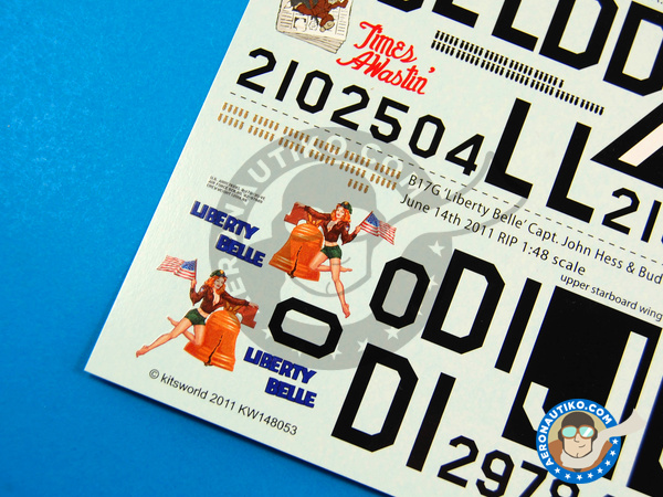 Image 10: Boeing B-17 Flying Fortress |  in 1/48 scale manufactured by Kits World (ref. KW148053)