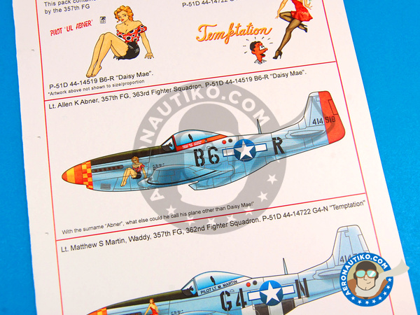 Image 3: North American P-51 Mustang D |  in 1/48 scale manufactured by Kits World (ref. KW148054)