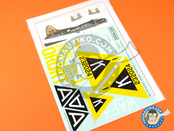 Image 3: Boeing B-17 Flying Fortress | Decals in 1/48 scale manufactured by Kits World (ref. KW148065)