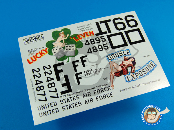 Image 4: Boeing B-29 Superfortress |  in 1/48 scale manufactured by Kits World (ref. KW148075)