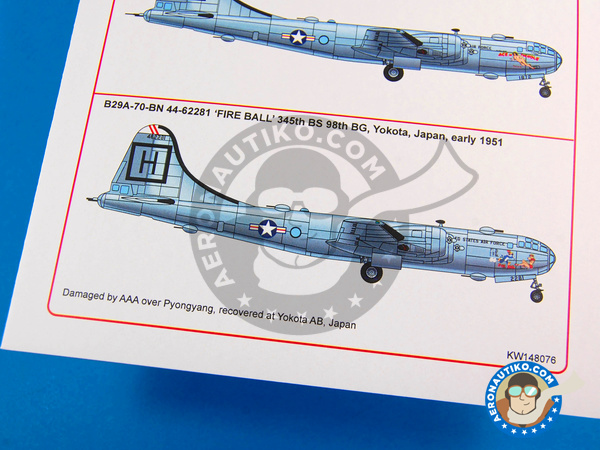 Kits World Decals 1/48 BOEING B-29 SUPERFORTRESS 98th Bomb Group 