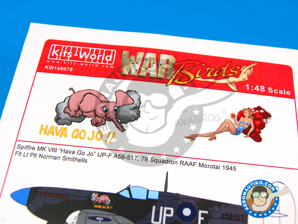 Image 2: Supermarine Spitfire Mk VIII |  in 1/48 scale manufactured by Kits World (ref. KW148078)