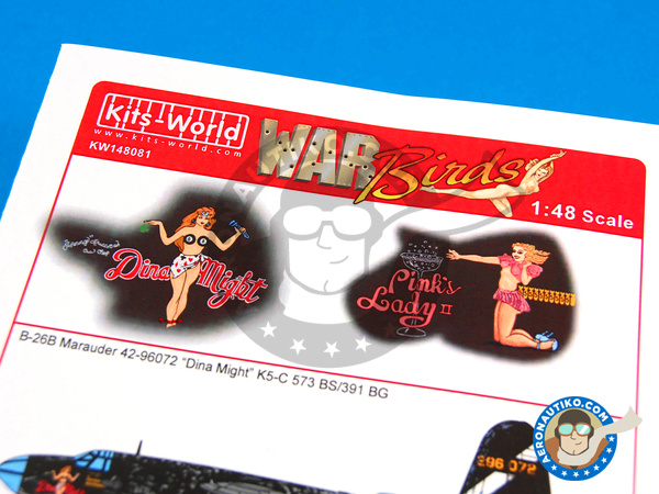 Image 2: Martin B-26 Marauder B |  in 1/48 scale manufactured by Kits World (ref. KW148081)