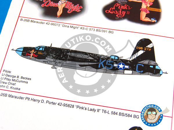 Image 3: Martin B-26 Marauder B |  in 1/48 scale manufactured by Kits World (ref. KW148081)