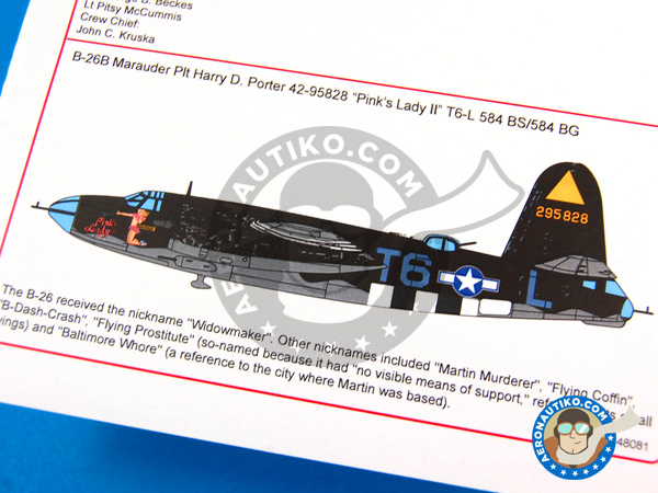 Image 4: Martin B-26 Marauder B |  in 1/48 scale manufactured by Kits World (ref. KW148081)