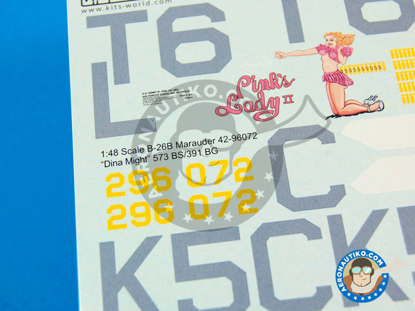 Image 8: Martin B-26 Marauder B |  in 1/48 scale manufactured by Kits World (ref. KW148081)