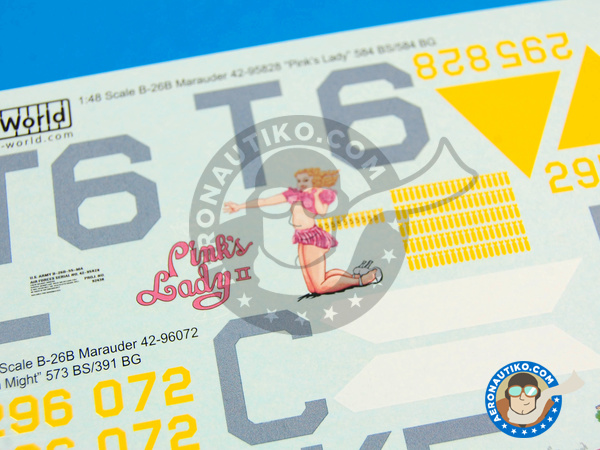 Image 9: Martin B-26 Marauder B |  in 1/48 scale manufactured by Kits World (ref. KW148081)