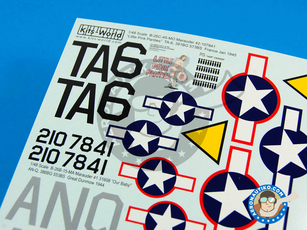 Image 2: Martin B-26 Marauder C |  en escala 1/48 fabricado por Kits World (ref. KW148084)