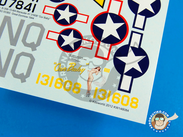 Image 3: Martin B-26 Marauder C |  en escala 1/48 fabricado por Kits World (ref. KW148084)