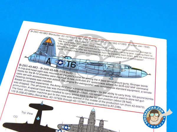 Image 9: Martin B-26 Marauder C |  en escala 1/48 fabricado por Kits World (ref. KW148084)