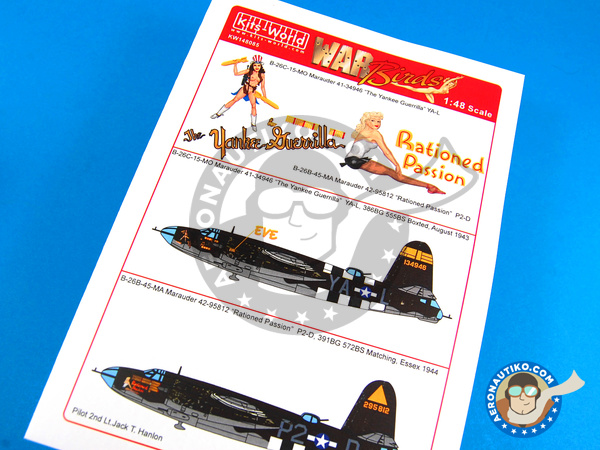 Image 1: Martin B-26 Marauder B |  in 1/48 scale manufactured by Kits World (ref. KW148085)