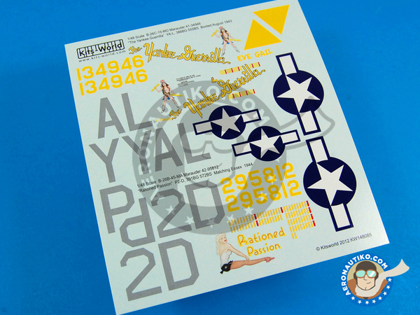 Image 4: Martin B-26 Marauder B |  in 1/48 scale manufactured by Kits World (ref. KW148085)