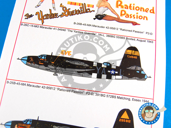 Image 6: Martin B-26 Marauder B |  in 1/48 scale manufactured by Kits World (ref. KW148085)