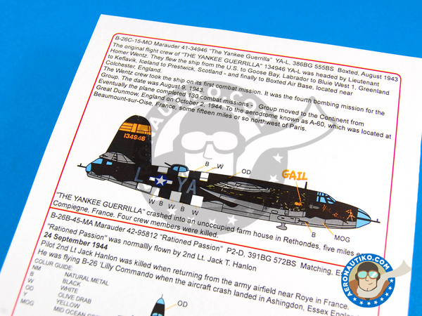 Image 8: Martin B-26 Marauder B |  in 1/48 scale manufactured by Kits World (ref. KW148085)