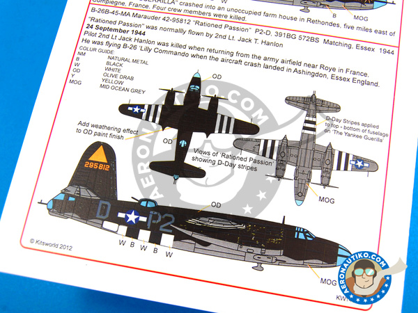 Image 9: Martin B-26 Marauder B |  in 1/48 scale manufactured by Kits World (ref. KW148085)