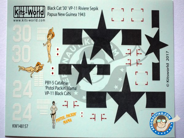 Image 1: Consolidated PBY Catalina |  in 1/48 scale manufactured by Kits World (ref. KW148157)