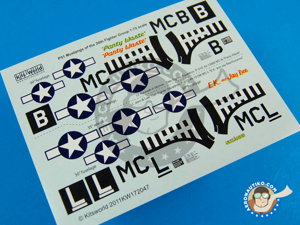 Image 2: North American P-51 Mustang D |  in 1/72 scale manufactured by Kits World (ref. KW172047)