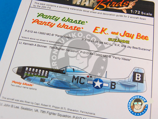 Image 4: North American P-51 Mustang D |  in 1/72 scale manufactured by Kits World (ref. KW172047)