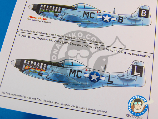 Image 5: North American P-51 Mustang D |  in 1/72 scale manufactured by Kits World (ref. KW172047)