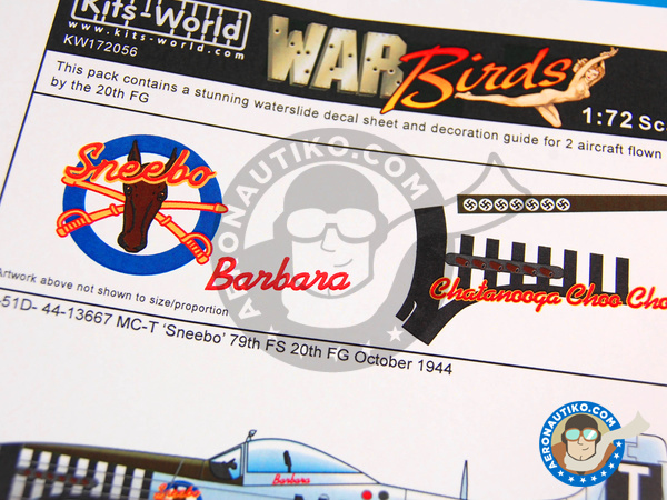 Image 3: North American P-51 Mustang D |  in 1/72 scale manufactured by Kits World (ref. KW172056)