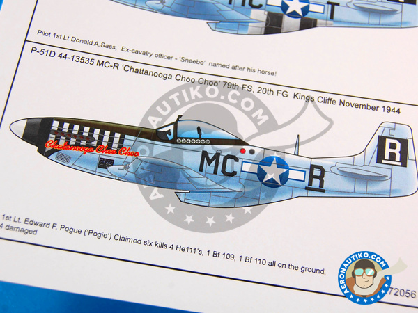 Image 5: North American P-51 Mustang D |  in 1/72 scale manufactured by Kits World (ref. KW172056)