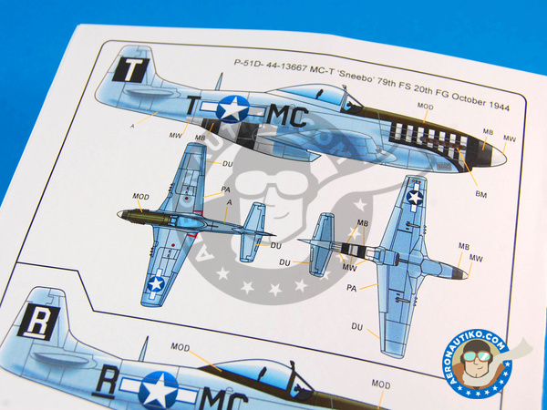 Image 6: North American P-51 Mustang D |  in 1/72 scale manufactured by Kits World (ref. KW172056)