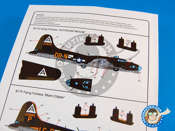 Image 5: Boeing B-17 Flying Fortress F G |  en escala 1/72 fabricado por Kits World (ref. KW172059)