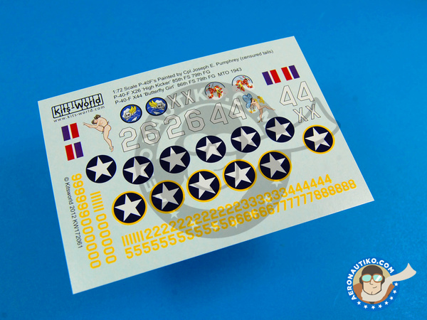 Image 3: Curtiss P-40 Warhawk F |  en escala 1/72 fabricado por Kits World (ref. KW172061)