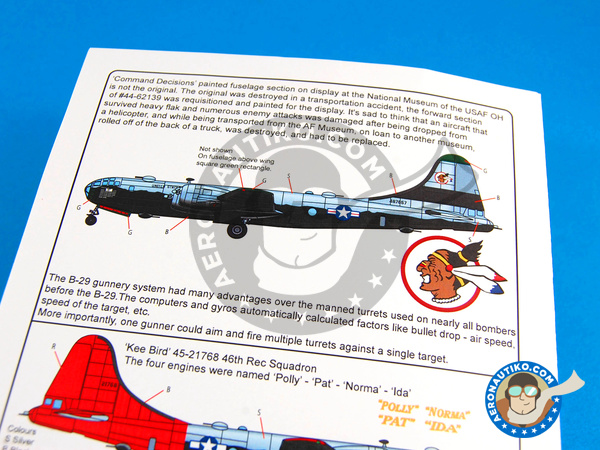 Image 4: Boeing B-29 Superfortress | Decals in 1/72 scale manufactured by Kits World (ref. KW172066)