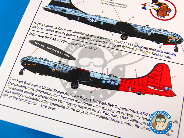 Image 5: Boeing B-29 Superfortress | Decals in 1/72 scale manufactured by Kits World (ref. KW172066)