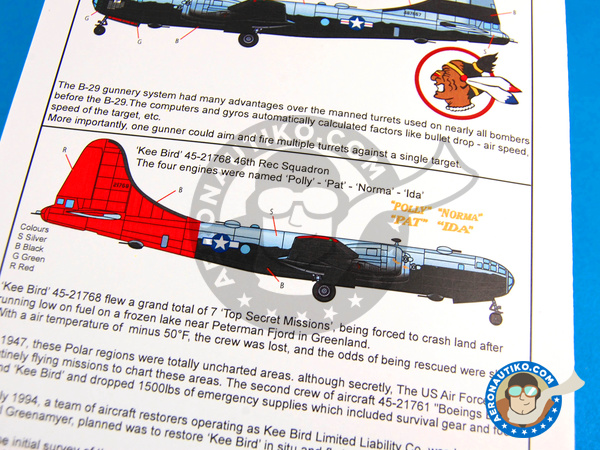 Image 6: Boeing B-29 Superfortress | Decals in 1/72 scale manufactured by Kits World (ref. KW172066)