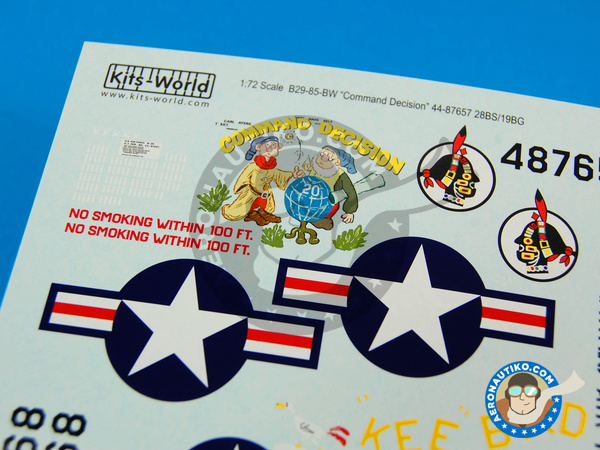 Image 9: Boeing B-29 Superfortress | Decals in 1/72 scale manufactured by Kits World (ref. KW172066)
