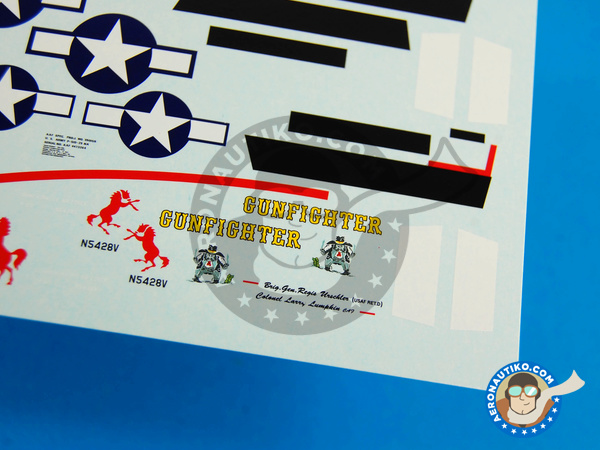 Image 3: North American P-51 Mustang B | Decals in 1/72 scale manufactured by Kits World (ref. KW172071)