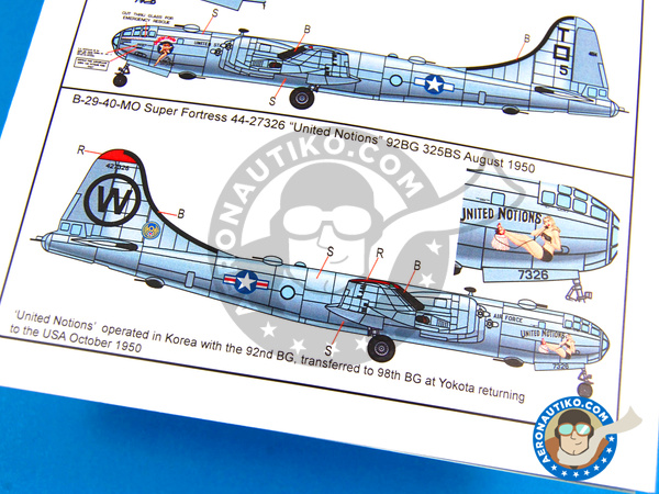 Kits World Decals 1/72 BOEING B-29 SUPERFORTRESS Joltin' Josie & United Notions