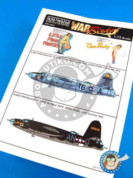 Martin B-26 Marauder C | Marking / livery in 1/72 scale manufactured by Kits World (ref. KW172074) image