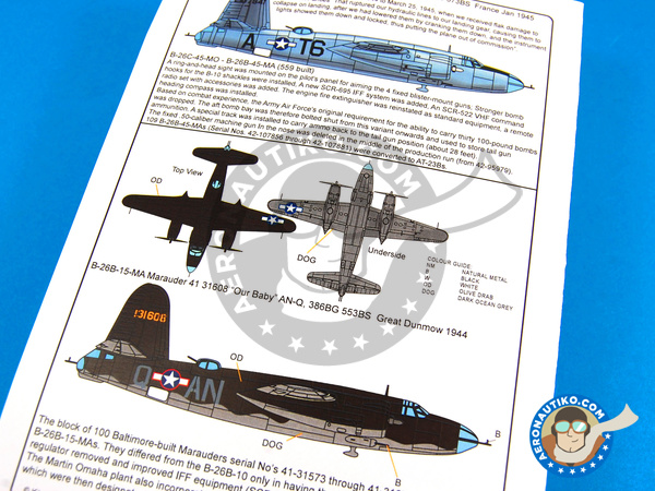 Image 10: Martin B-26 Marauder C |  in 1/72 scale manufactured by Kits World (ref. KW172074)