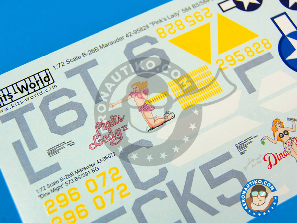 Image 3: Martin B-26 Marauder B | Decals in 1/72 scale manufactured by Kits World (ref. KW172076)