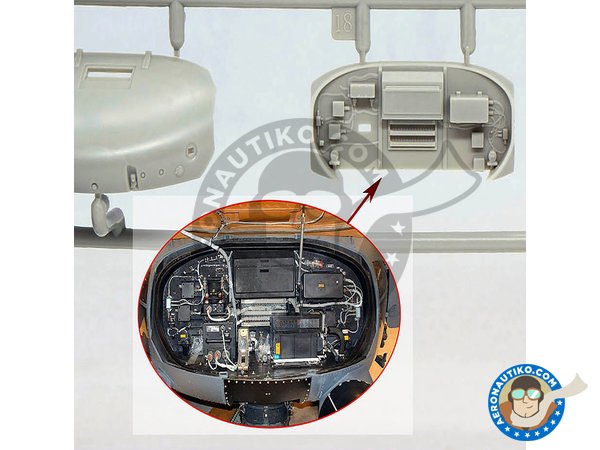 Image 11: MH-60L Blackhawk | Maqueta de Helicóptero en escala 1/35 fabricado por Kitty Hawk (ref. KH50005)