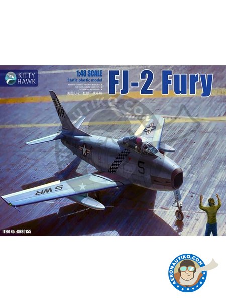 North American FJ-2 Fury | Airplane kit in 1/48 scale manufactured by Kitty Hawk (ref. KH80155) image