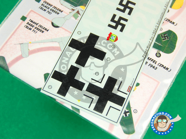 Image 3: Focke-Wulf Fw 190 Würger A-3 | Decals in 1/48 scale manufactured by Kora Models (ref. KORA-Dec4832)