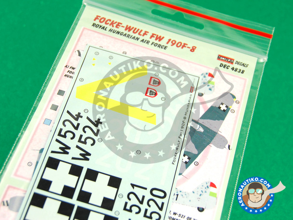 Image 2: Focke-Wulf Fw 190 Würger F-8 |  in 1/48 scale manufactured by Kora Models (ref. KORA-Dec4838)