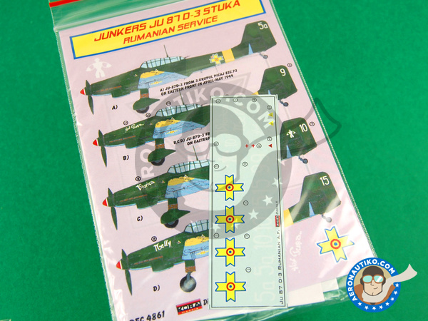 Image 1: Junkers Ju-87 Stuka D-3 |  en escala 1/48 fabricado por Kora Models (ref. KORA-Dec4861)