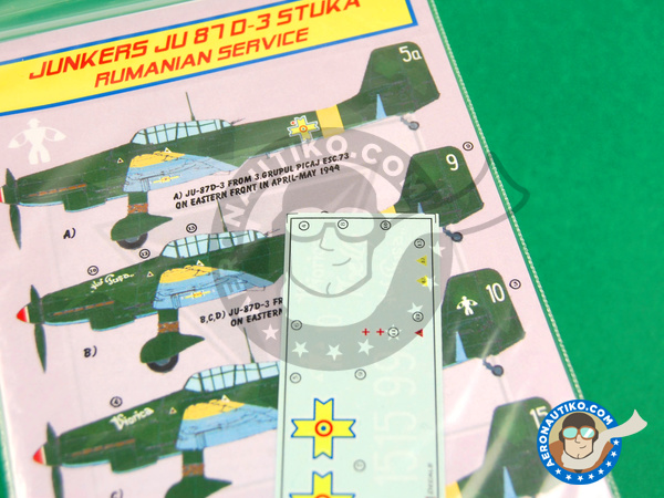 Image 2: Junkers Ju-87 Stuka D-3 |  en escala 1/48 fabricado por Kora Models (ref. KORA-Dec4861)