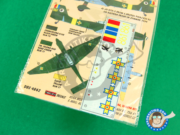 Image 3: Junkers Ju-87 Stuka D-5 |  in 1/48 scale manufactured by Kora Models (ref. KORA-Dec4862)