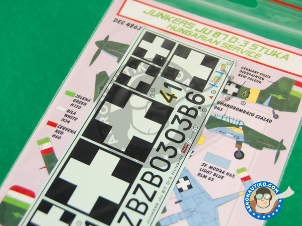 Image 2: Junkers Ju-87 Stuka D-3 |  in 1/48 scale manufactured by Kora Models (ref. KORA-Dec4863)