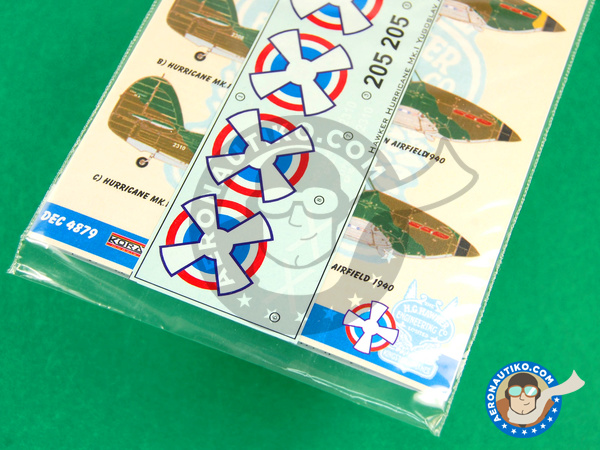 Image 3: Hawker Hurricane Mk. I |  en escala 1/48 fabricado por Kora Models (ref. KORA-Dec4879)