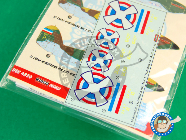 Image 3: Hawker Hurricane Mk. I |  en escala 1/48 fabricado por Kora Models (ref. KORA-Dec4880)