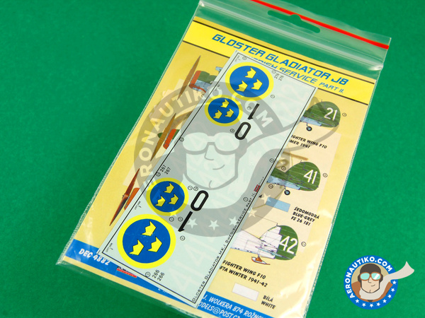 Image 1: Gloster Gladiator SS.37 J 6 |  in 1/48 scale manufactured by Kora Models (ref. KORA-Dec4882)