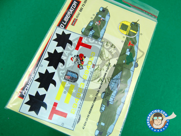 Image 1: Consolidated B-24 Liberator H |  en escala 1/72 fabricado por Kora Models (ref. KORA-Dec72100)