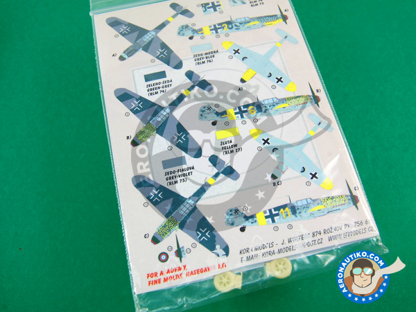 Image 3: Messerschmitt Bf 109 G-2/4 |  en escala 1/72 fabricado por Kora Models (ref. KORA-Dec72101)